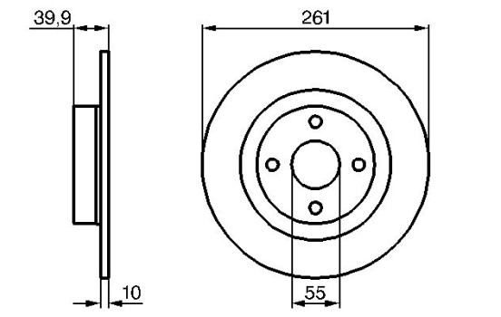 Disque de frein BD969 Bosch, Image 5