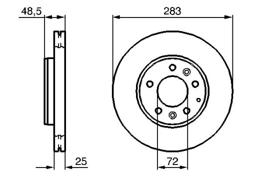 Disque de frein BD972 Bosch, Image 5