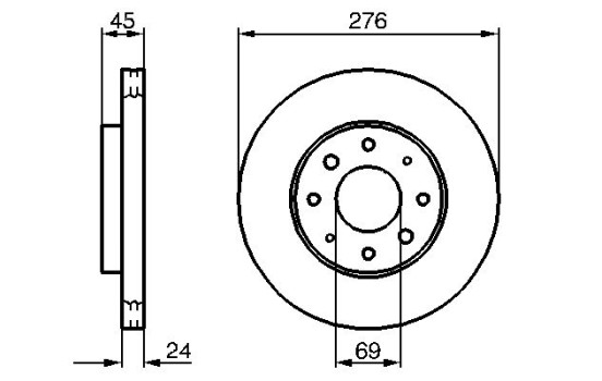 Disque de frein BD978 Bosch