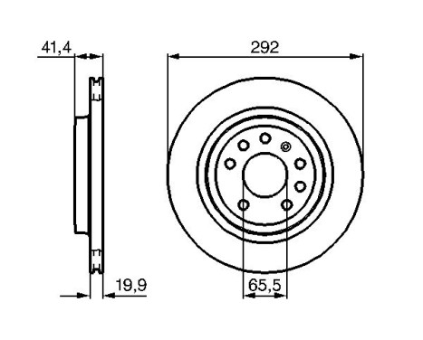 Disque de frein BD979 Bosch, Image 5