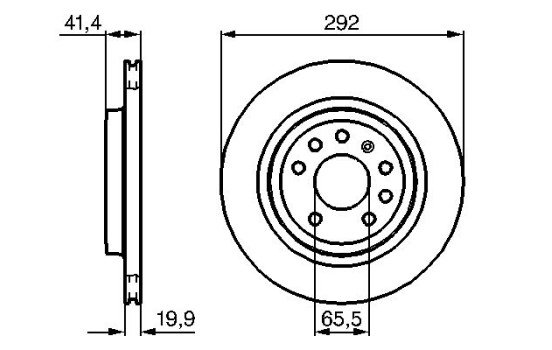 Disque de frein BD979 Bosch, Image 5