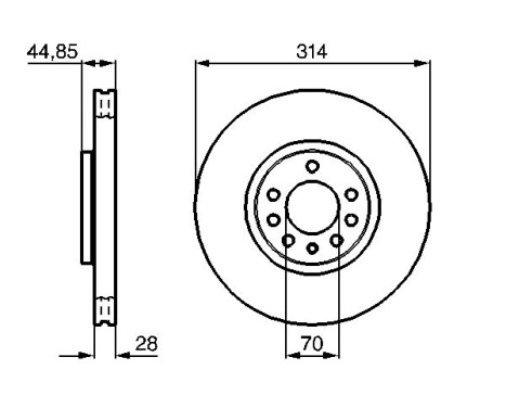 Disque de frein BD980 Bosch, Image 5