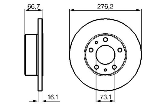 Disque de frein BD989 Bosch, Image 5
