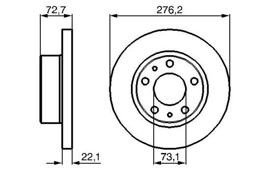 Disque de frein BD990 Bosch, Image 5