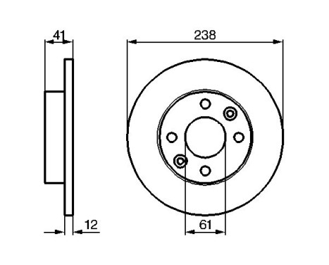 Disque de frein BD993 Bosch, Image 5