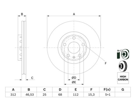 Disque de frein BD996 Bosch, Image 5