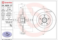 Disque de frein BEARING DISC LINE 08.A826.37 Brembo