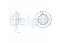 Disque de frein BG2109 Delphi