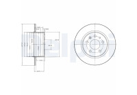 Disque de frein BG2240 Delphi