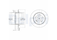 Disque de frein BG2291 Delphi