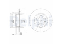 Disque de frein BG2622 Delphi