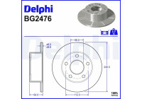 Disque de frein BG2746 Delphi