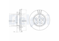 Disque de frein BG2767 Delphi