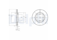 Disque de frein BG2798 Delphi