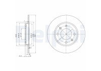 Disque de frein BG2800 Delphi