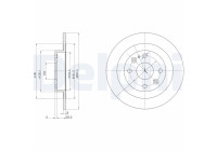 Disque de frein BG2805 Delphi