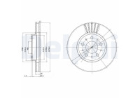 Disque de frein BG2841 Delphi