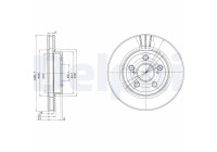 Disque de frein BG2880 Delphi