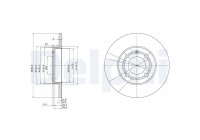 Disque de frein BG2911 Delphi