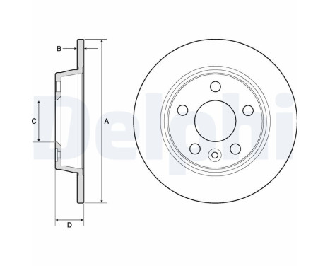 Disque de frein BG3026 Delphi