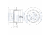 Disque de frein BG3073 Delphi