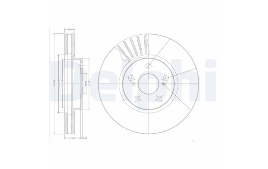 Disque de frein BG3189 Delphi