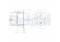 Disque de frein BG3235 Delphi