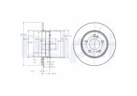 Disque de frein BG3326C Delphi