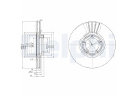 Disque de frein BG3365 Delphi