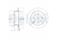 Disque de frein BG3400 Delphi