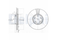 Disque de frein BG3504 Delphi