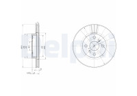 Disque de frein BG3520 Delphi