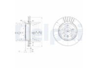 Disque de frein BG3527C Delphi