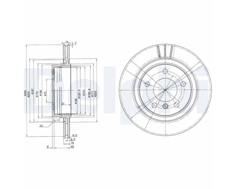 Disque de frein BG3530C Delphi