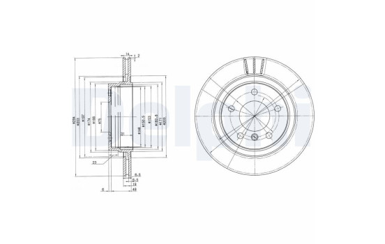 Disque de frein BG3530C Delphi