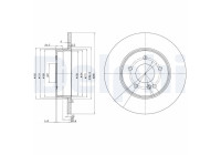 Disque de frein BG3602 Delphi
