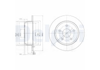 Disque de frein BG3660 Delphi