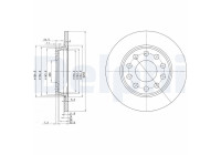 Disque de frein BG3674C Delphi