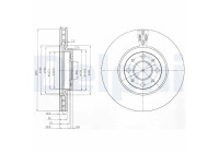 Disque de frein BG3699 Delphi