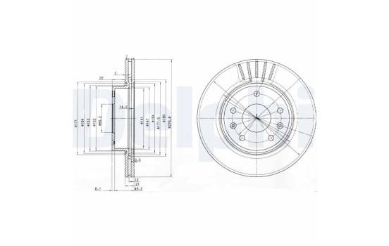 Disque de frein BG3702C Delphi