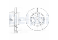Disque de frein BG3716 Delphi