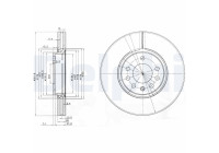 Disque de frein BG3772C Delphi
