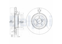 Disque de frein BG3818 Delphi