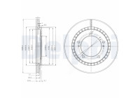 Disque de frein BG3820 Delphi