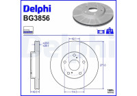 Disque de frein BG3856 Delphi