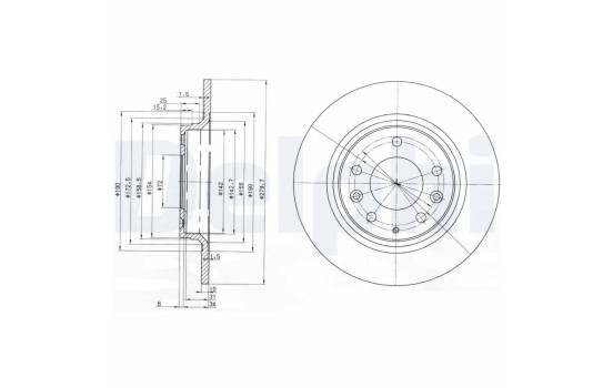 Disque de frein BG3875C Delphi