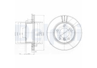 Disque de frein BG3899C Delphi