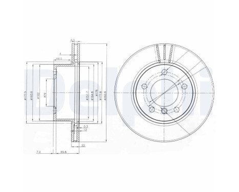 Disque de frein BG3899C Delphi