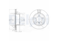 Disque de frein BG3900C Delphi