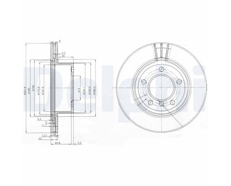 Disque de frein BG3900C Delphi